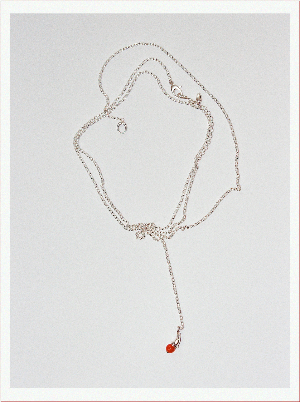 Red bud necklace